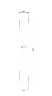 Душевой шланг Omnires 125см антрацит 022-XAT